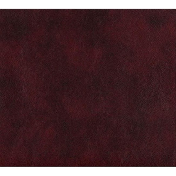 Designer Fabrics G639 54 in. Wide Burgundy; Smooth Small Leather Grain Upholstery Grade Recycled Leather G639 - main